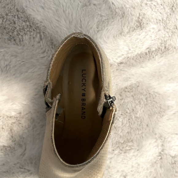 Lucky Brand perforated double zip bootie - Picture 2 of 6